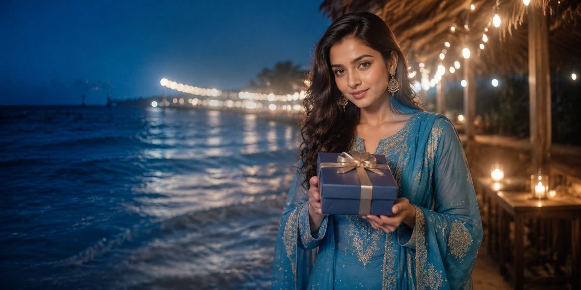 কক্সবাজারের একজন নারী স্যালোয়ার কামিজ পরে মোবাইলে টস প্রেডিকশন করছেন